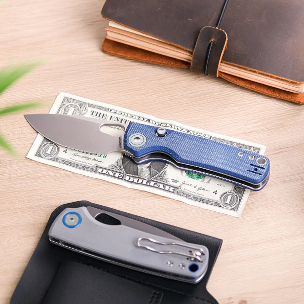 Vosteed Porcupine Blue Micarta