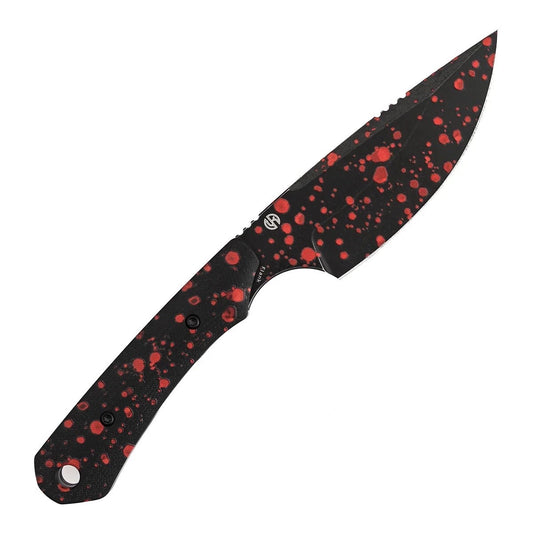 Kansept Flank Knife Zombie Black with Blood Finish