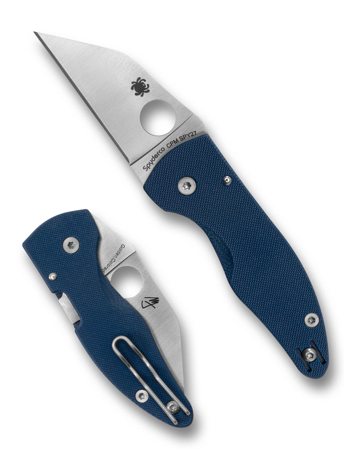 Spyderco MicroJimbo Knife Blue